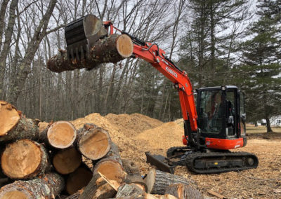 Kubota Excavator | Log Removal